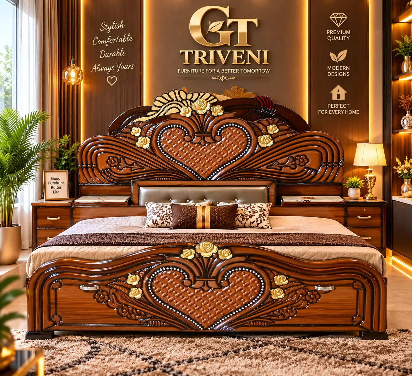 Elegant Premium Bedroom Bed