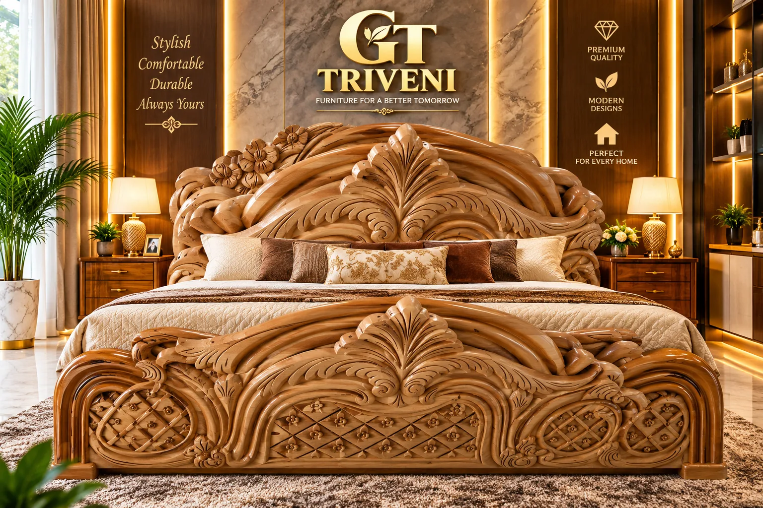 Black & Red Signature Bed